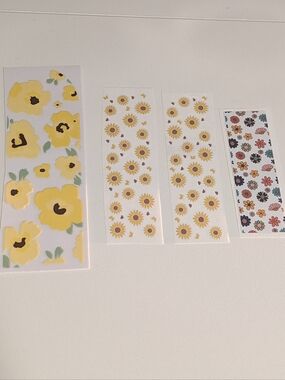 Floral UV DTF Transfers Set Of 4 NEW!